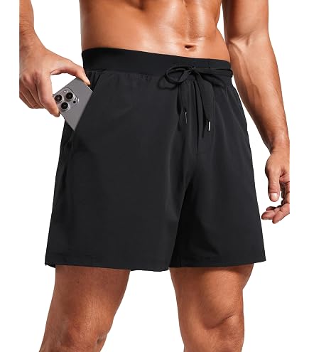 CRZ YOGA Side Split Running Shorts 4'' Black Small | Mesh Brief